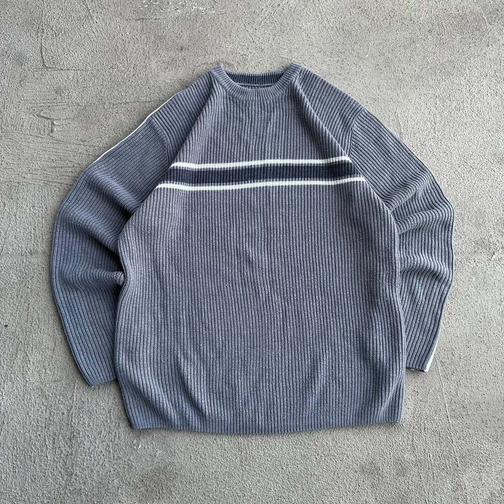 Vintage Aeropostale Y2K Ribbed Knit Striped Crewneck Sweater